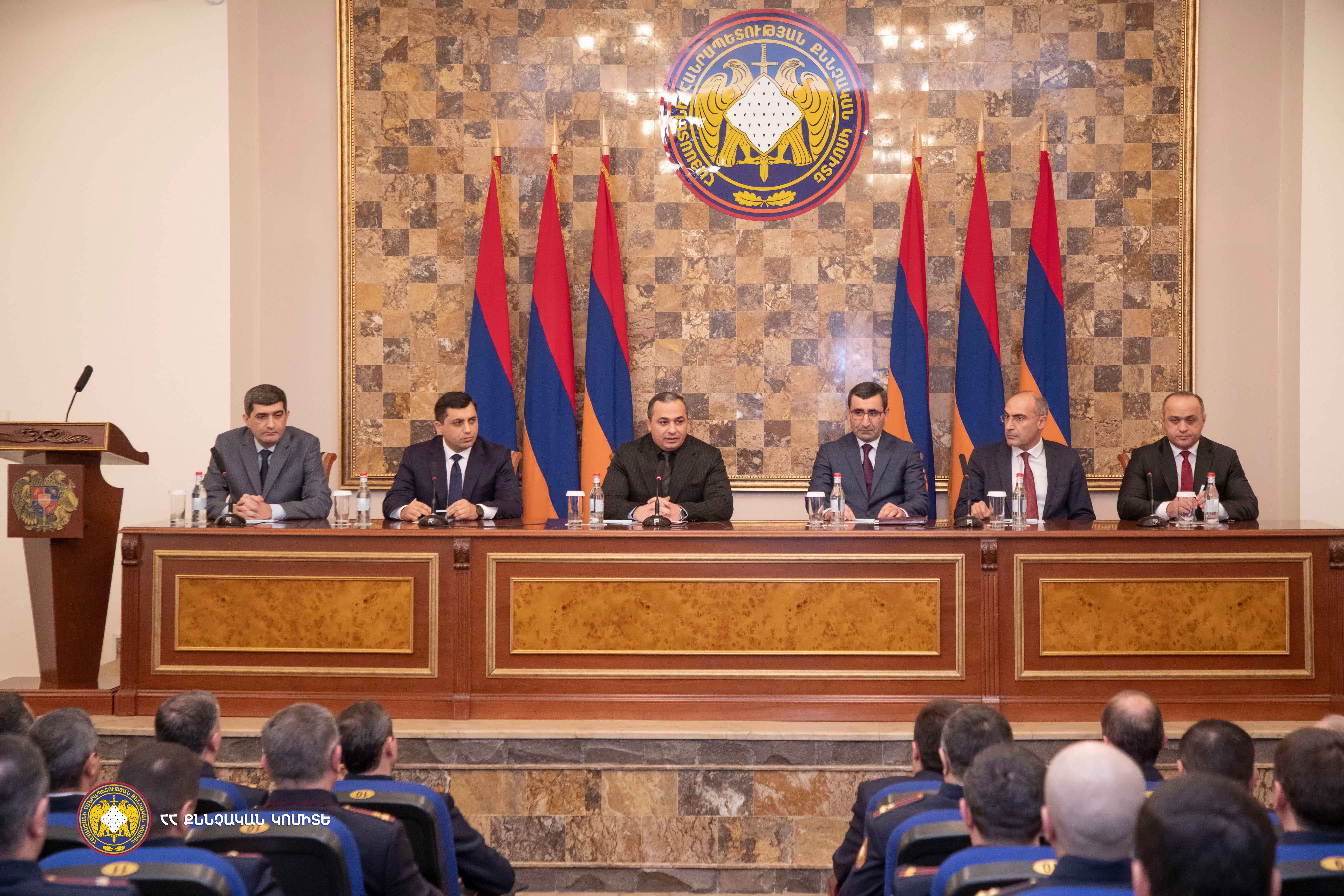 Председатель Следственного комитета РА Артур Погосян представил персоналу новоназначенного заместителя